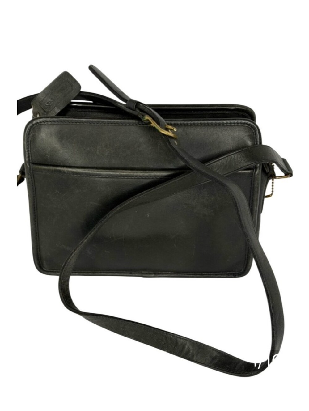 Coach Vintage Black Leather Crossbody Bag 654-3801